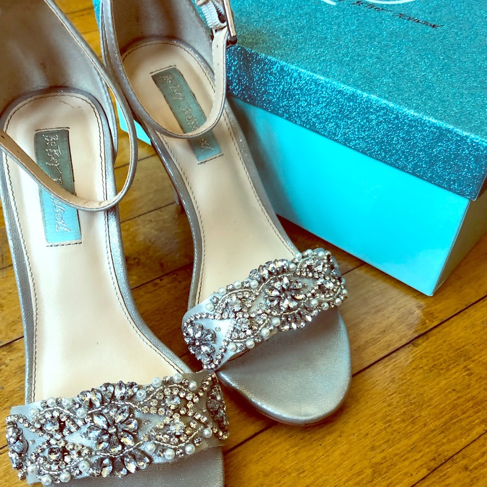 Betsey Johnson silver shoes
